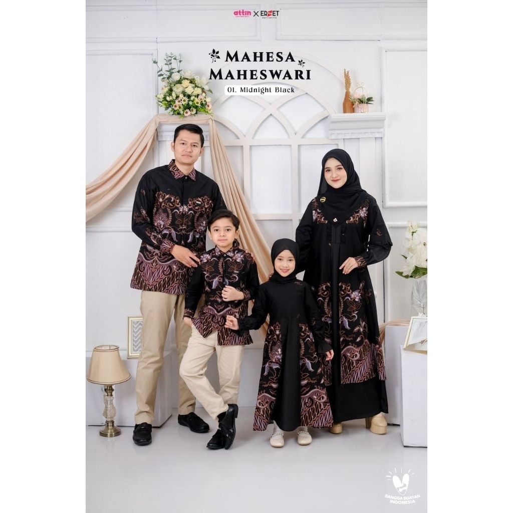 MAHESA MAHESWARI BATIK BY ATTIN HIJAB BAJU COUPLE BATIK KONDANGAN