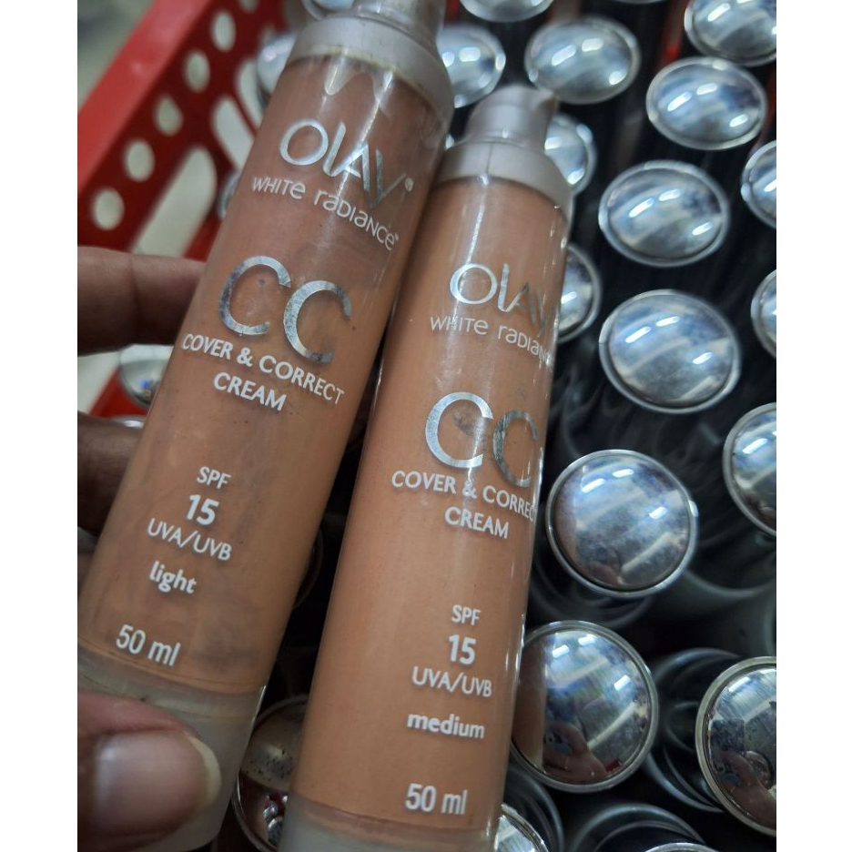 Olay white radiance CC cover & correct cream spf 15 50ml (tanpa box)