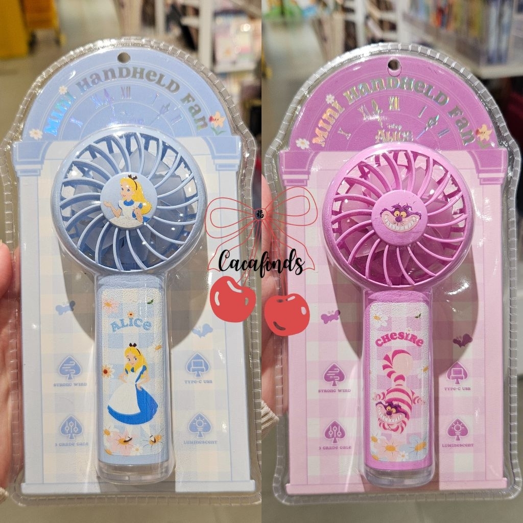 OHSOME x Disney‼️Mini Handheld Fan / Kipas Angin Portable Alice in Wonderland Collections (Alice / C