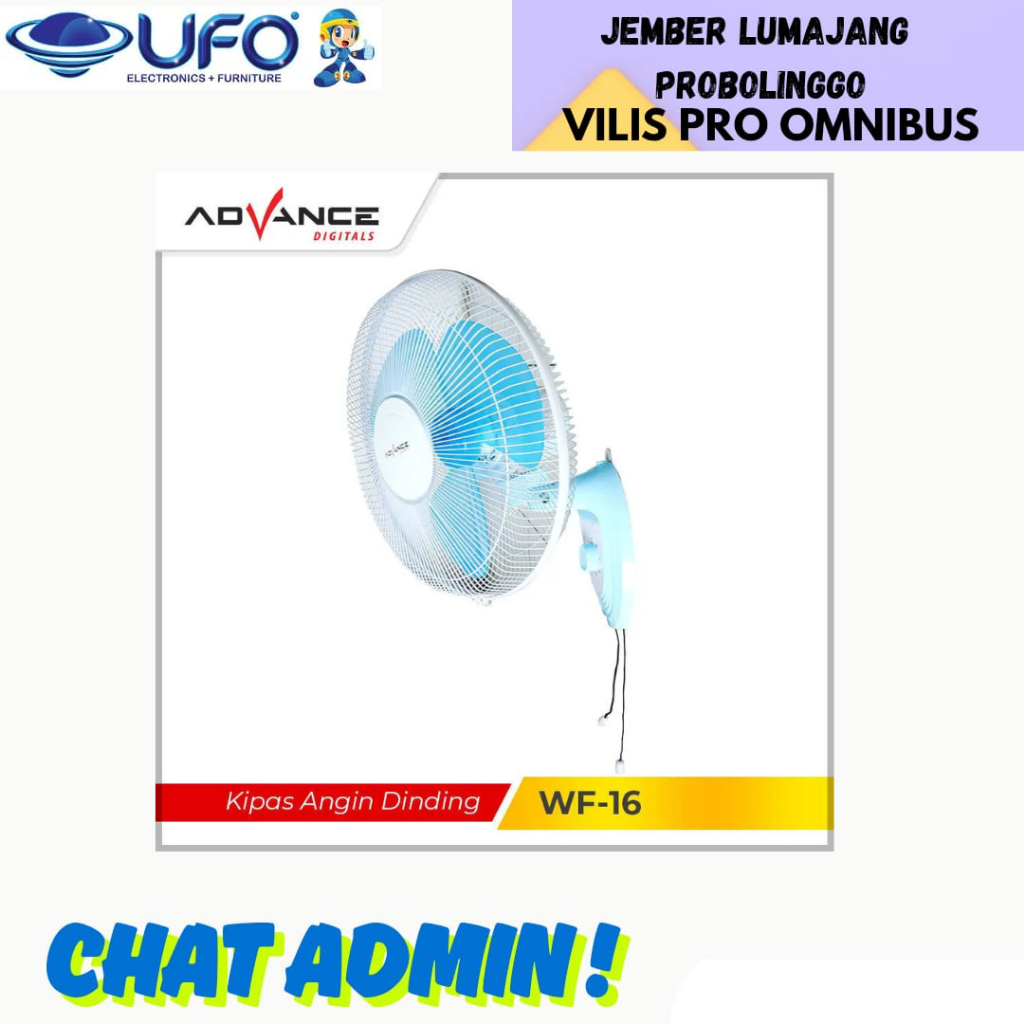 KIPAS ADVANCE WF-16 KIPAS ANGIN 16 INCH