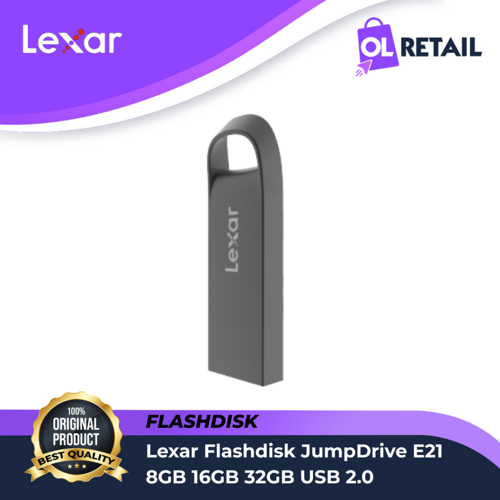 Flashdisk Lexar JumpDrive E21 USB 2.0 8GB 16GB 32GB