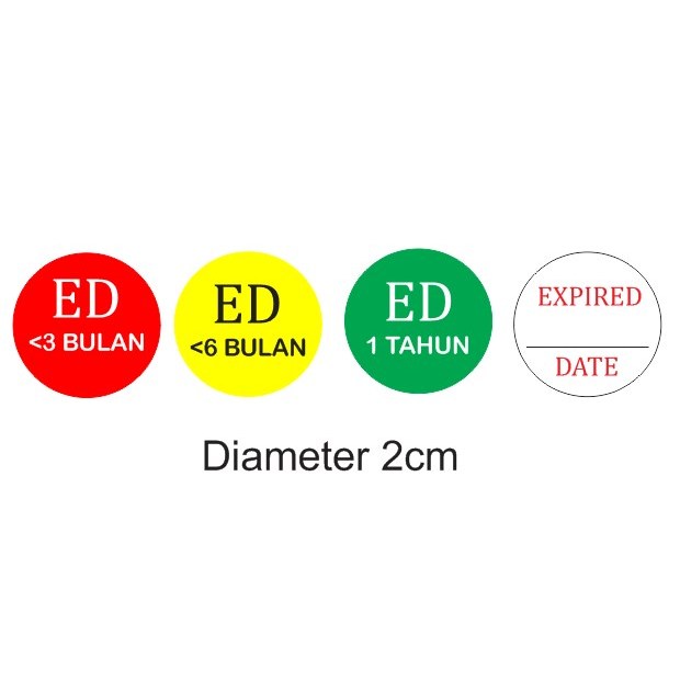 stiker expired date - stiker expred date blank dimater 2cmstiker label