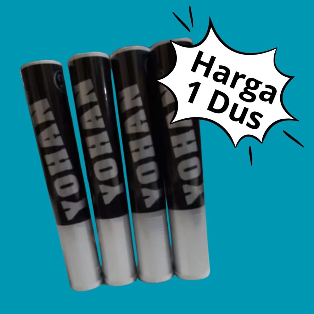 Shuttlecock YOHAN HITAM (100% Original) 1 Dus, Isi 60 slop