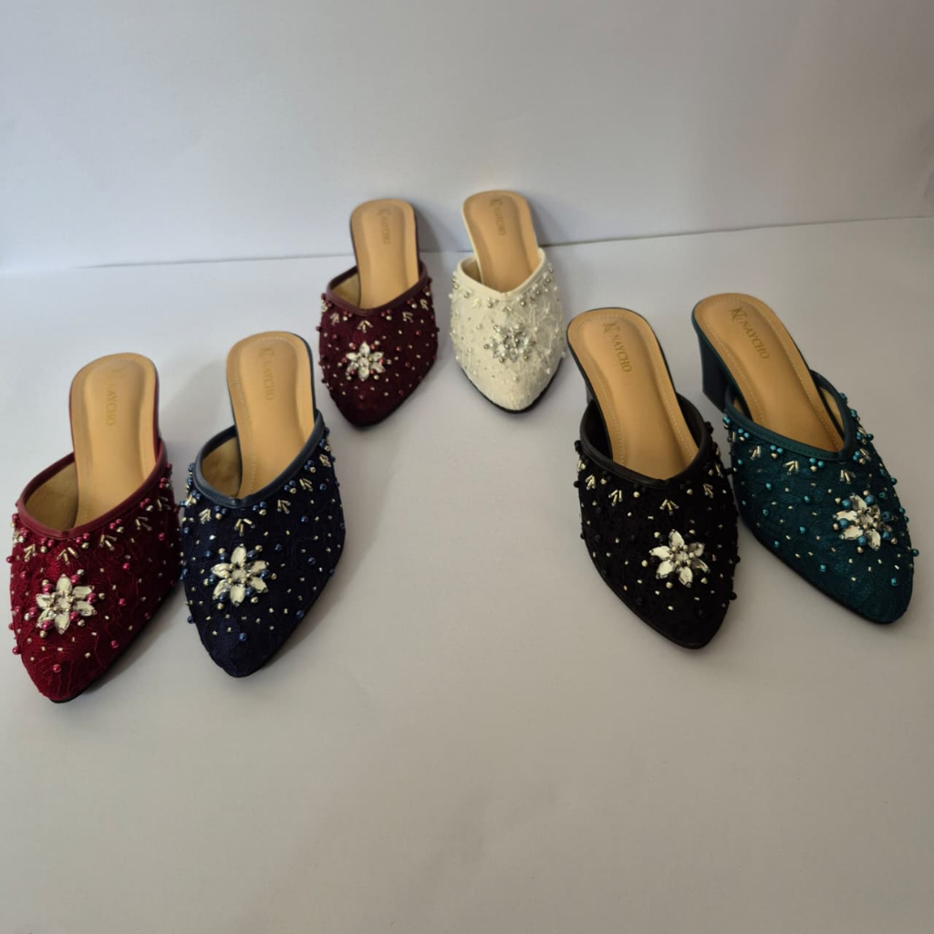 Carmeyla-Sepatu Wedding Shoes Wanita Payet Premium Hak Tahu 5 cm 36-41
