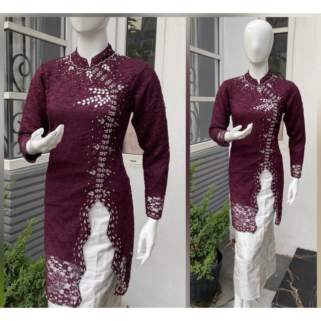 Stelan Kebaya Jessica Payet//Stelan Kebaya Janggan // Kebaya Rok Songket// Stelan Janggan