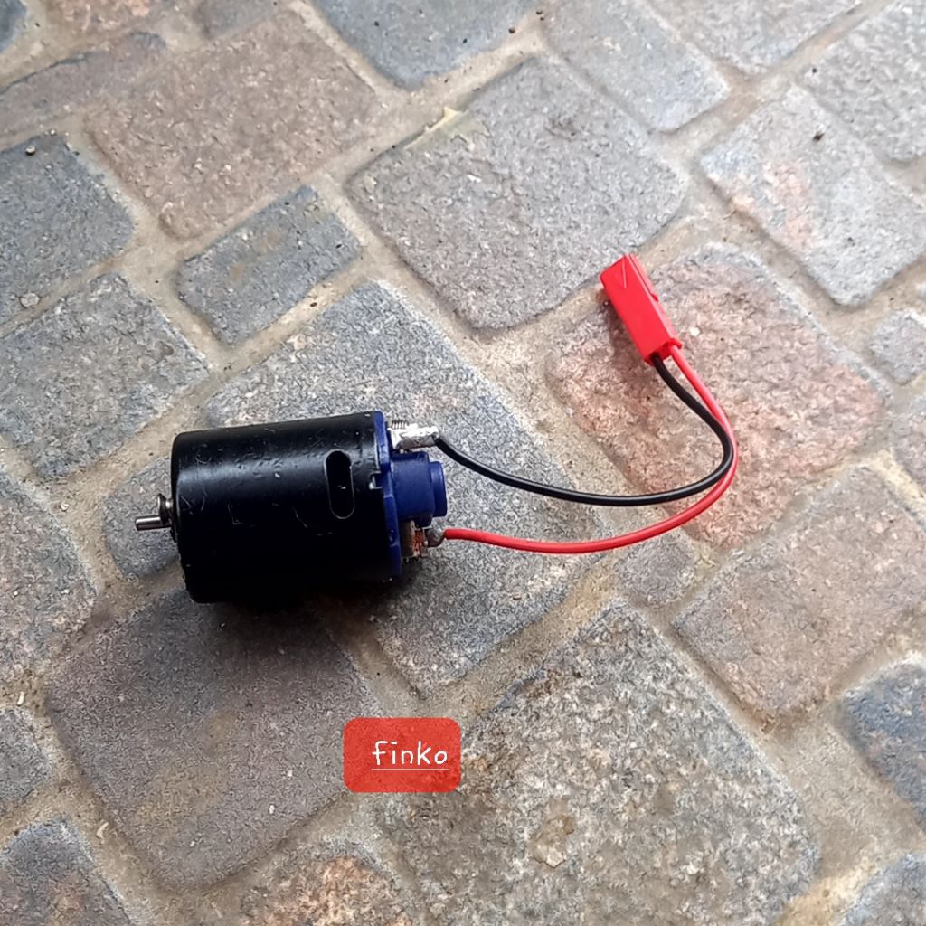 rc car dinamo/motor brushed 370 + heatsink copotan baru dari gearbox metal single speed mn wpl