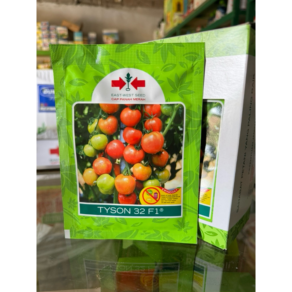 Benih Tomat Hibrida Tyson 32 F1 cap panah merah 1750 gram