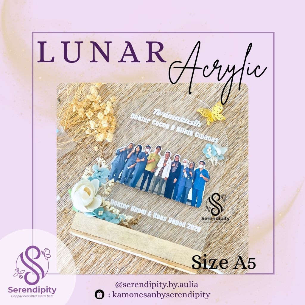[SEREN] Hadiah I Kado I Gift I Wisuda I Graduation I Bingkai Foto Custom LM Lunar Hadiah Perpisahan