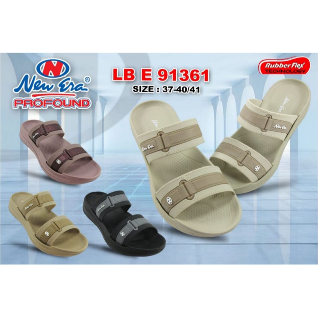 sendal karet cewek new era terbaru