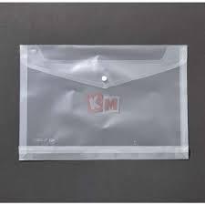 Map Bening Kancing Putih / Map Plastik A4