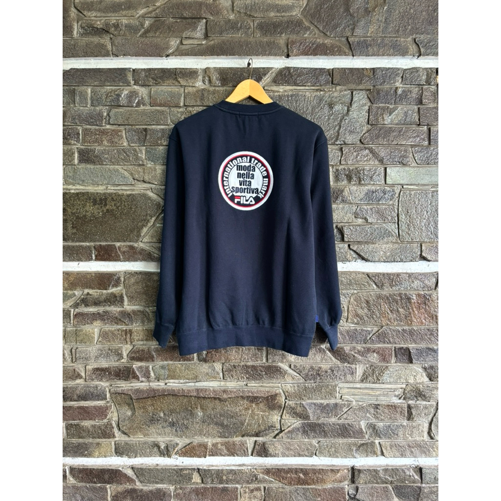 Fila • Rare Vintage Il Lusso Nello Sport Center with Back Embroidery Logo Sweatshirt Crewneck Size M