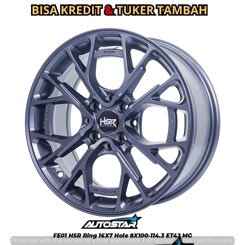 VELG MOBIL KIJANG KRISTA,KIJANG LGX,KIJANG SUPER,KIJANG KOTAK HSR FE01 R16 GREY