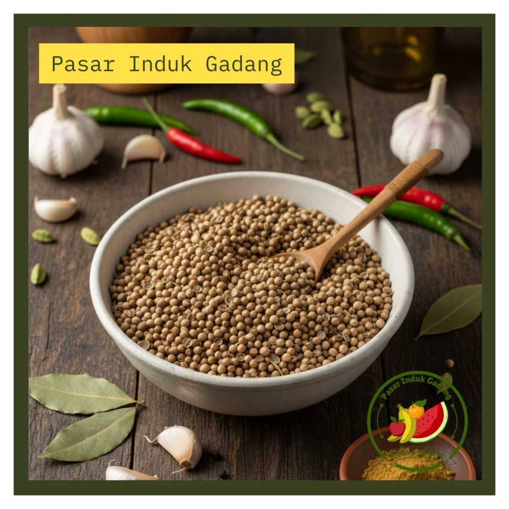 

Biji Ketumbar Utuh Bersih tanpa pemutih.