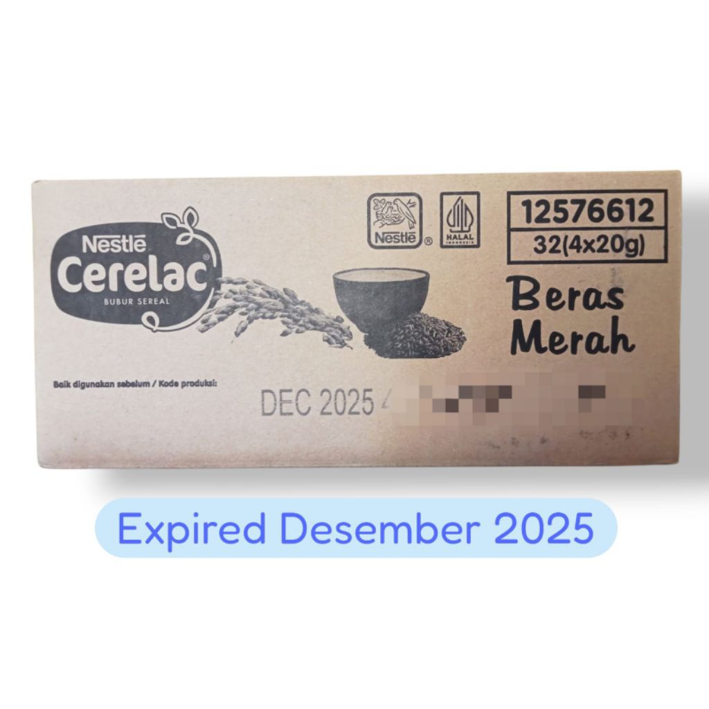 Nestle CERELAC Bubur bayi Beras merah 1 Karton
