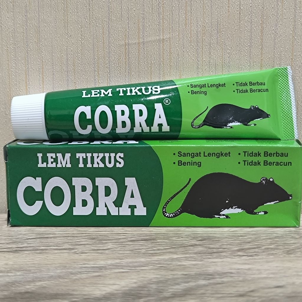 COBRA - 35 gram - Lem Perangkap untuk Menangkap Tangkap Tikus Tube Odol Tidak Beracun
