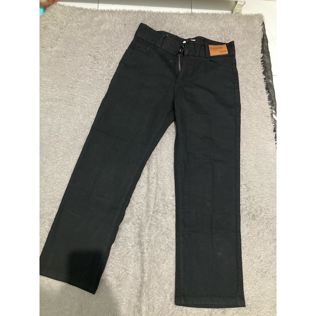 Korean style baggy jeans straight F.Miga