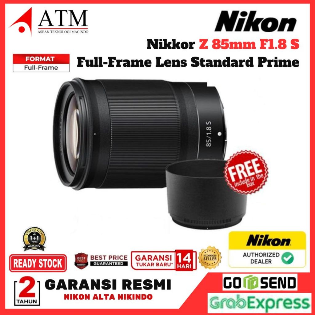 Nikon Nikkor Z 85mm f1.8 S Lensa Nikon Nikkor Z85mm f1.8 S Garansi Resmi