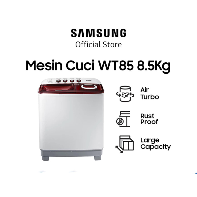 SAMSUNG MESIN CUCI 2 TABUNG 8.5KG WT-85H