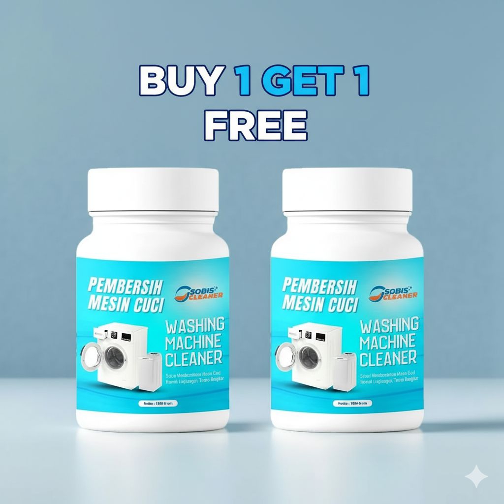 BUY 1 GET 1 - SOBIS PEMBERSIH MESIN CUCI 200gr - penghilang kotoran di mesin cuci