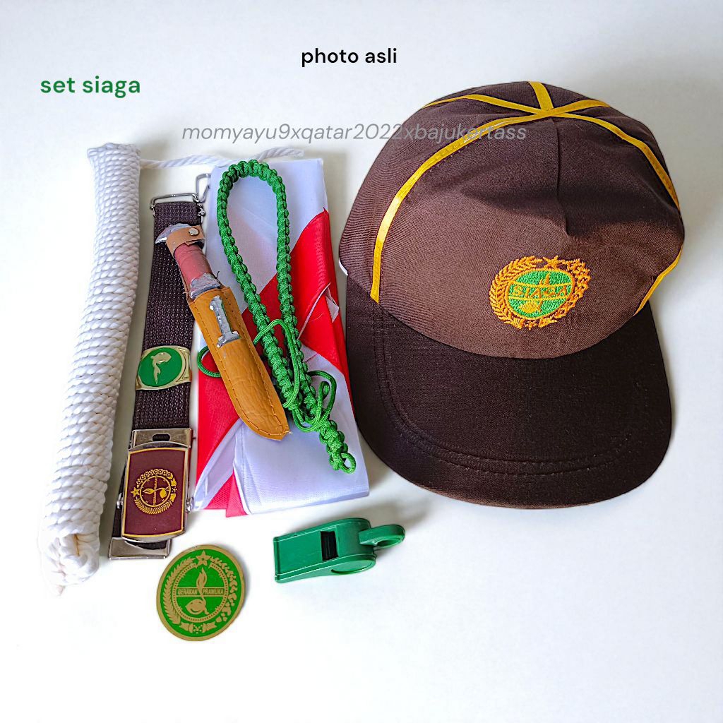 set atribut pramuka anak tk sd siaga lengkap