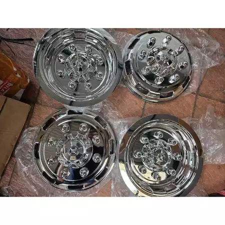 Cover Dop Velg Truk Truck Canter Ring 16 Baut 8 Depan Belakang 4 pcs Chrome