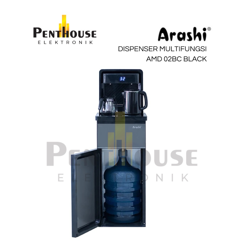 Arashi Multifunction Dispenser AMD 02BC BLACK / AMD02BC Multifungsi