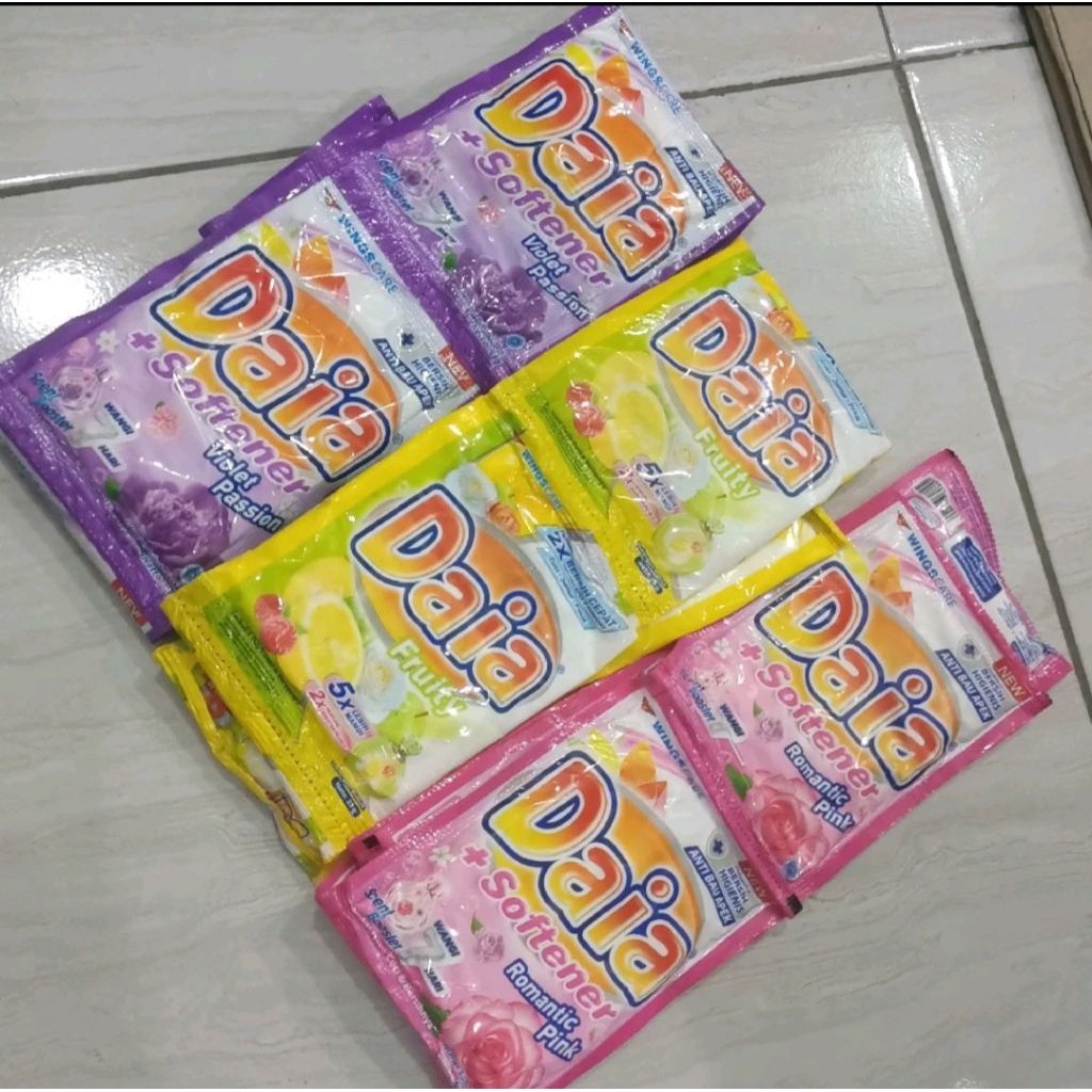 Paket hemat 42pcs 7renceng Daia/soklin bubuk 500 an 1renceng isi 6saset