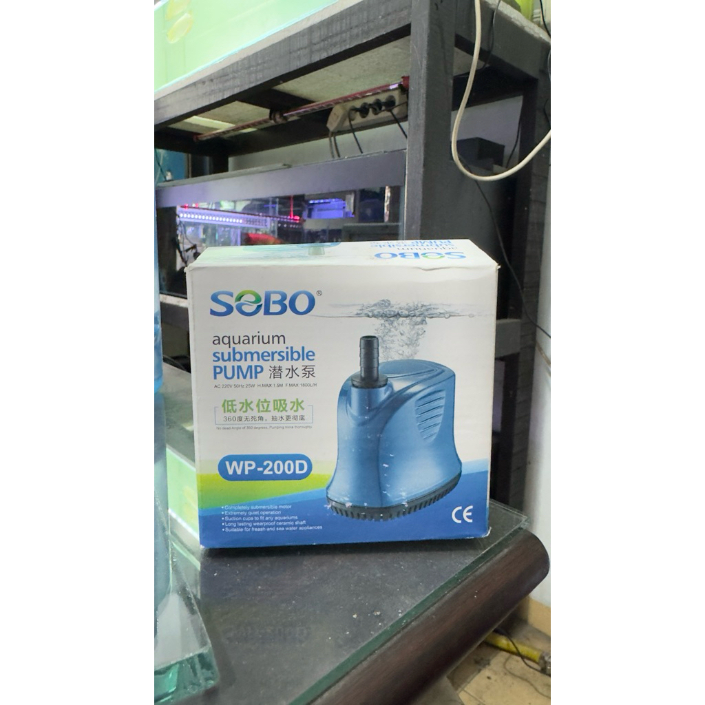 SOBO WP 200D / Pompa Aquarium / Pompa Kolam / Sobo Summersible pump