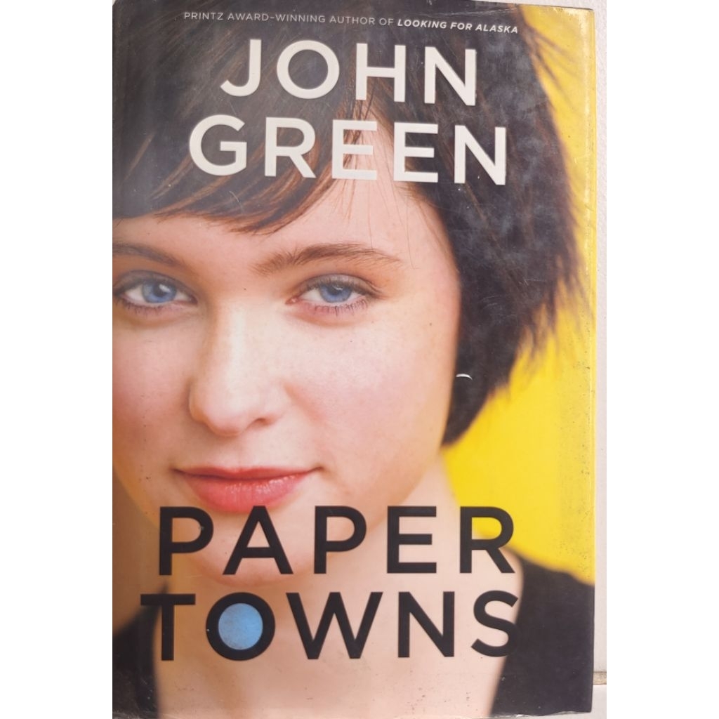 NOVEL IMPORT GREEN PAPER TOWNS BEKAS ORIGINAL