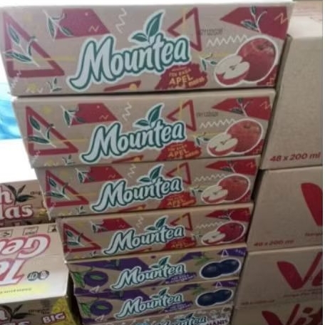 MOUNTEA MINUMAN RASA BLACKCURRANT, APEL HIJAU, APEL MERAH ISI 24