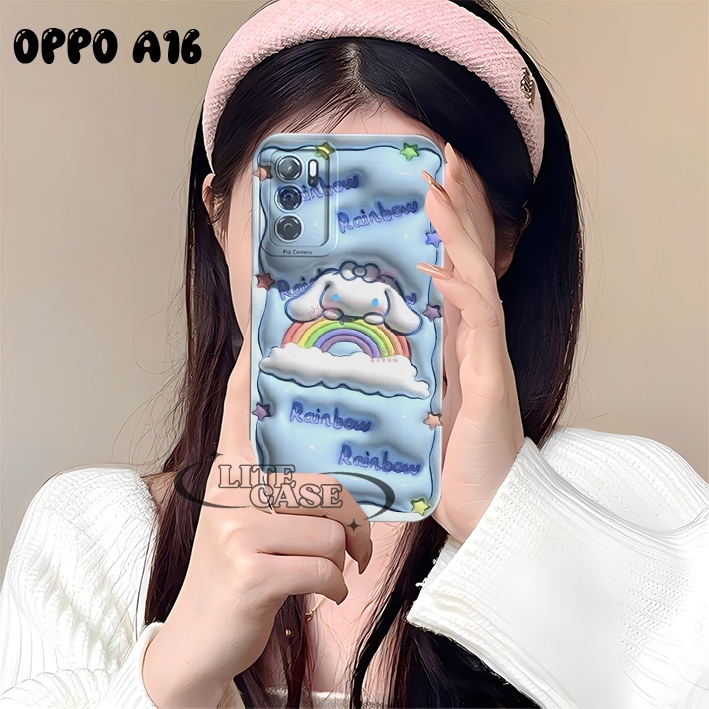 Softcase Lentur Hp Oppo A16 - Case Oppo A16s - Oppo A54s Motif walpaper lucu bingkai aesthetic Case 
