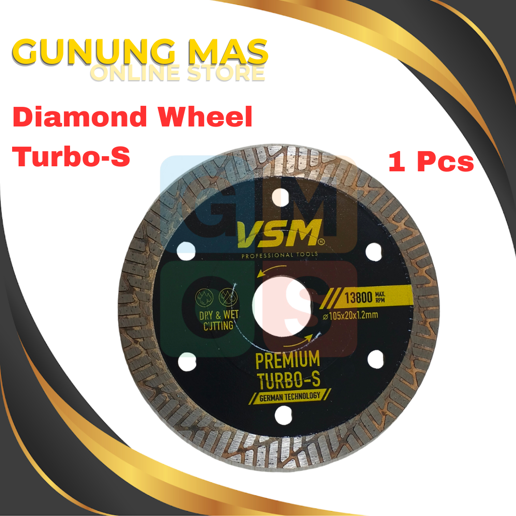 VSM Diamond Wheel Granit Super Thin Turbo 4 inch // Mata Pisau Potong Granit