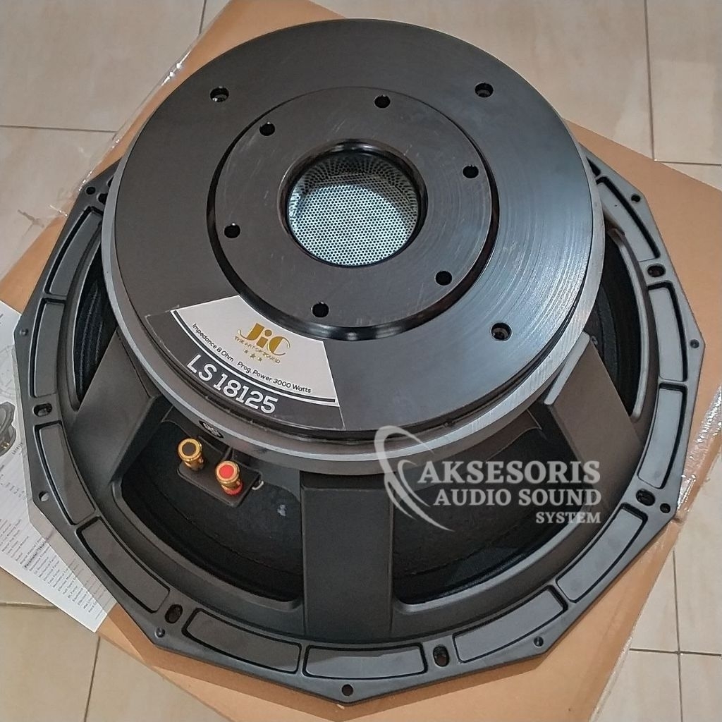 Speaker JIC LS 18125 18 inch Coil 5 inch 3000 Watt Subwoofer