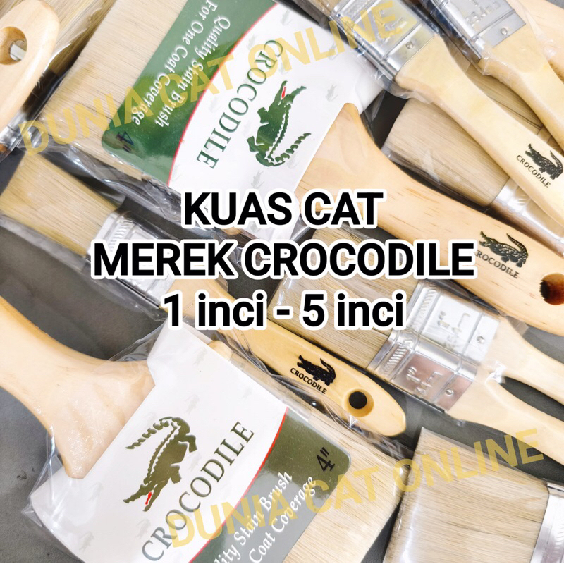 KUAS CAT CROCODILE UKURAN 1 INCI - 5 INCI / KUAS CAT TEMBOK CROCODILE / KUAS CAT BERKUALITAS BISA DI