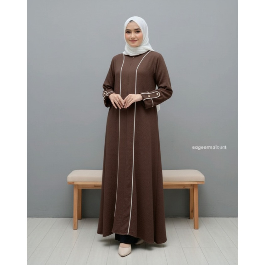 Inara Abaya / Luna Abaya Santri Remaja Muslim /Abaya Crinkle Airflow / Abaya Turkiye Mewah Elegat Ab