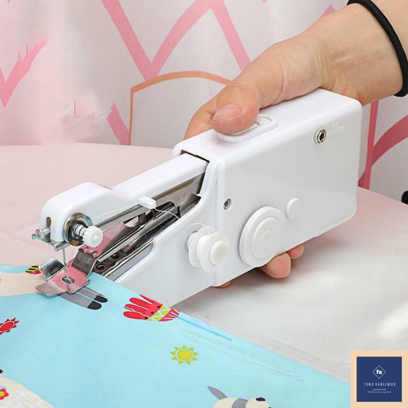 Mesin Jahit Tangan Portable Mesin Handy Stitch Alat Jarum Mini Otomatis Tinggal Pencet