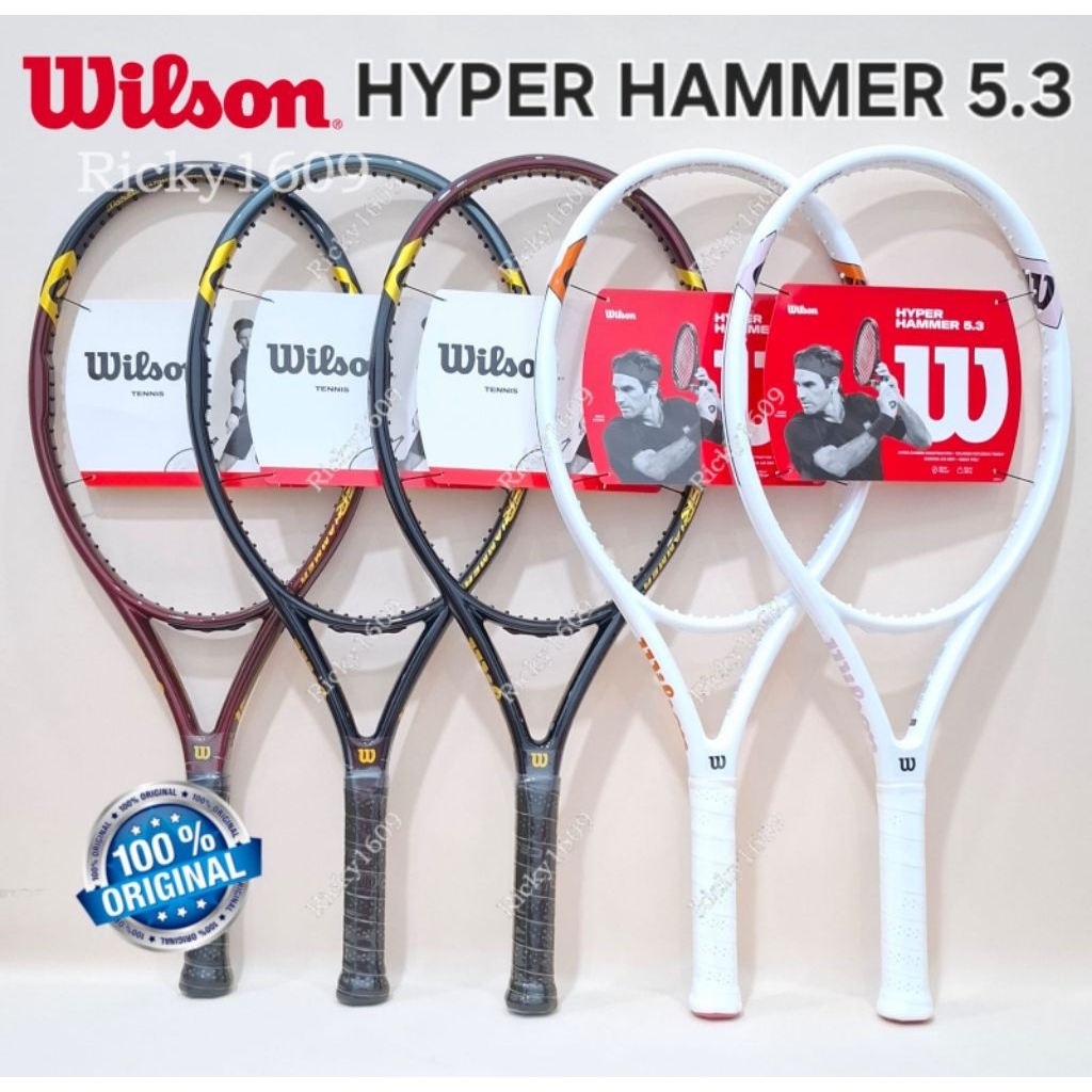 RAKET TENIS WILSON HYPER HAMMER 5.3 (WILSON HYPER HAMMER 5.3) - ULTIMATE POWER LIGHTNESS AND STRENGT