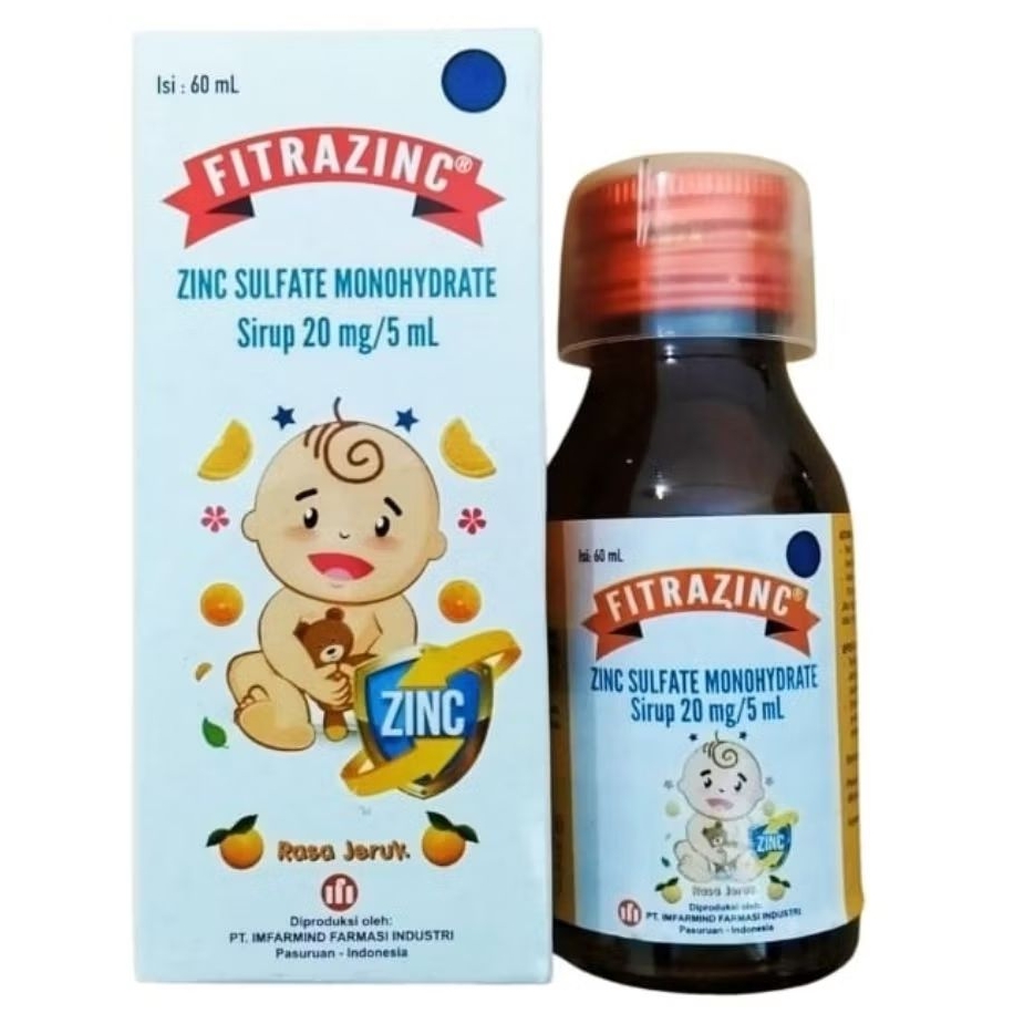 FITRAZINC Sirup - Zinc Sulfate Monohydrate 20mg /5ml (60ml)