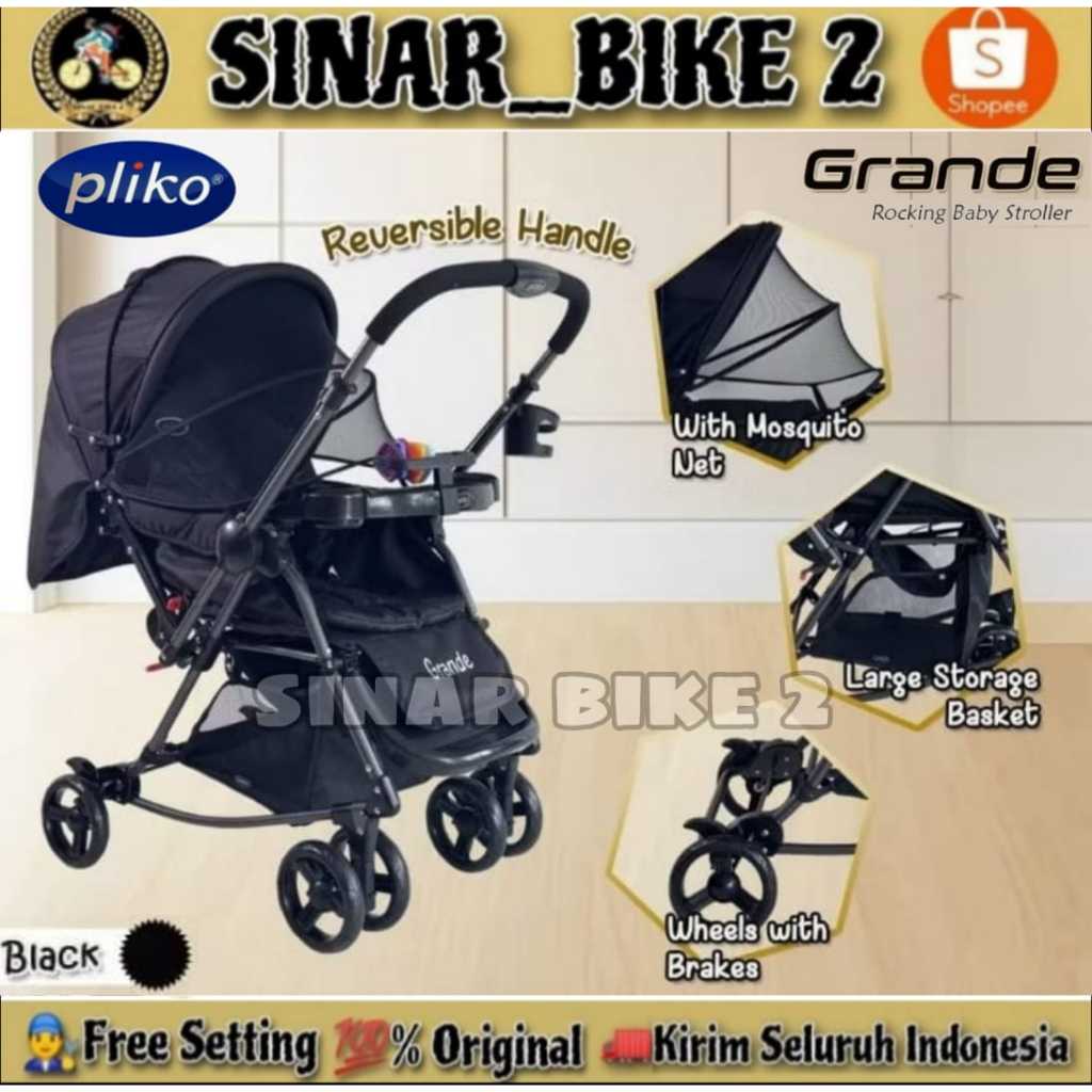 Stroller Pliko BS570 Aston // PLIKO GRANDE 268R // PLIKO GRANDE BS 268 Multifungsi Kereta Dorong Bay