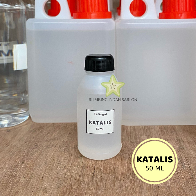 Katalis Kemasan 50ml 50 ml Catalis Resin Recine Pengeras Campuran Cairan Mix Pembeku Bening Bahan Ki