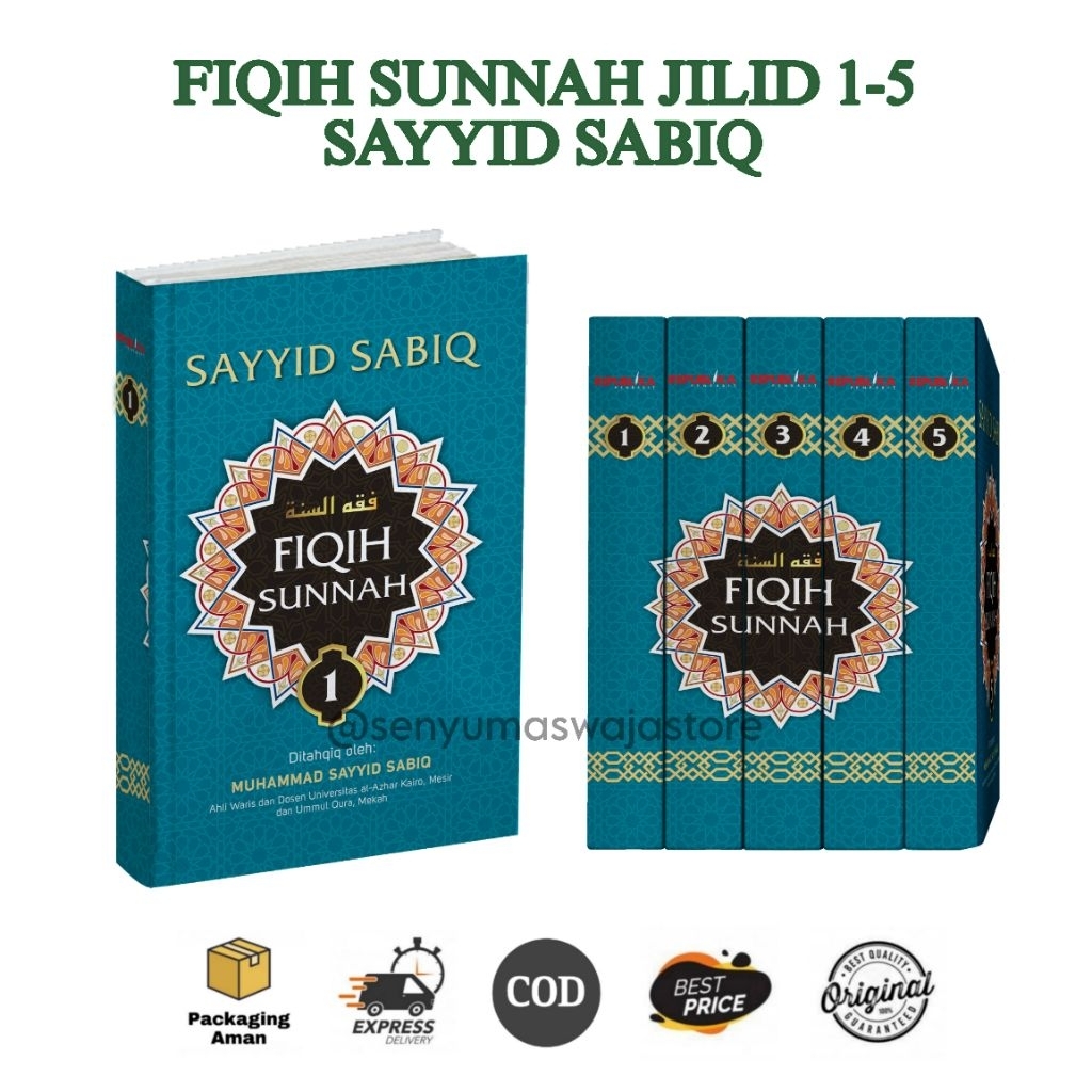 Paket Lengkap Fiqih Sunnah Sayyid Sabiq Jilid 1-5 Hard Cover
