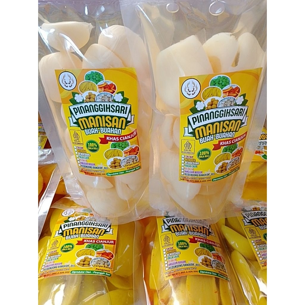 Manisan buah salak pinanggih sari kemasan 300gr/asinan buah manisan buah segar khas cianjur