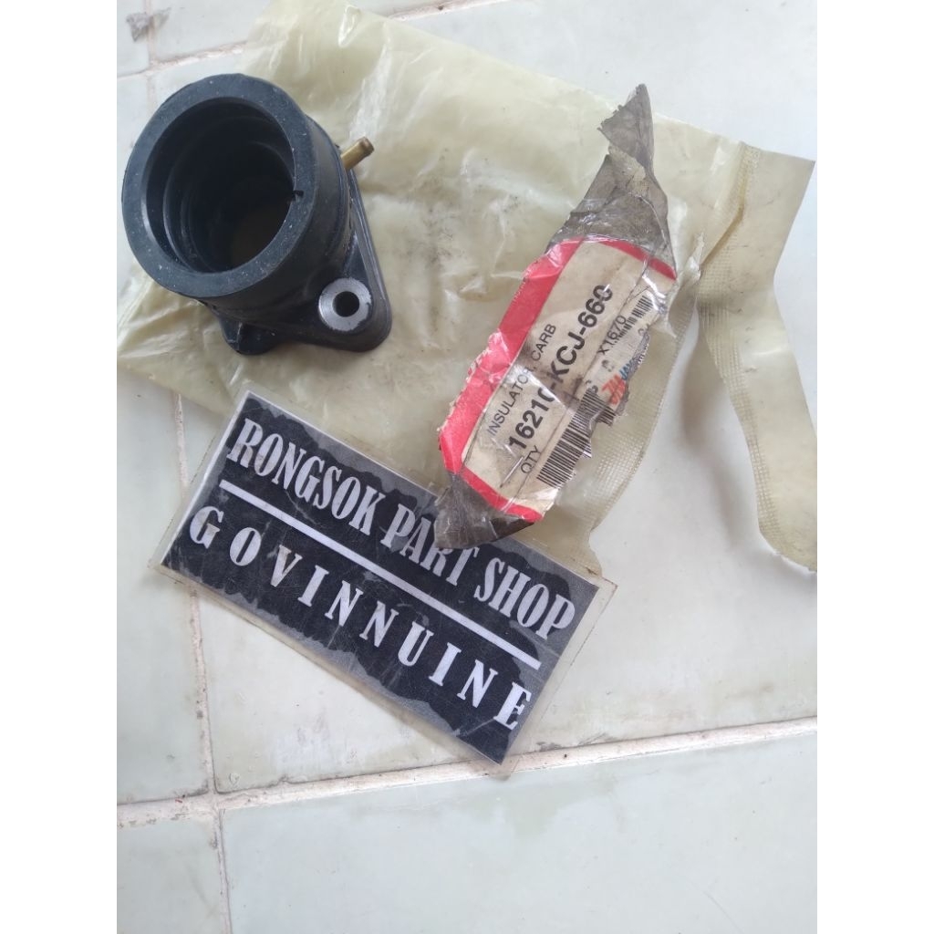 insulator manipul maniful manipol manifol intake intak honda tiger ori asli japan stok lama nos