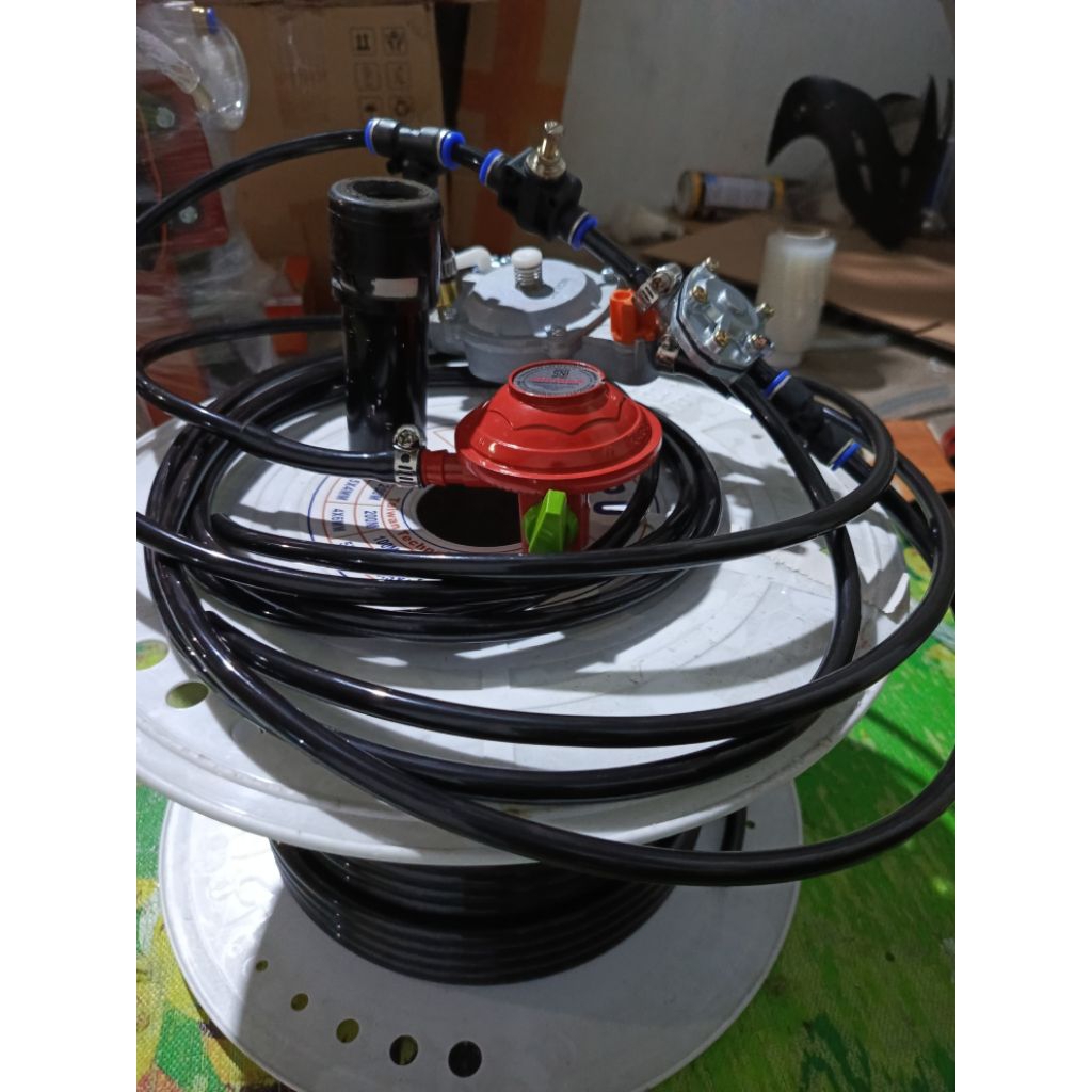 paket konveter kit BBG 2 jalur siap pakai, biar makin lebih irit motor injeksi dan karbu