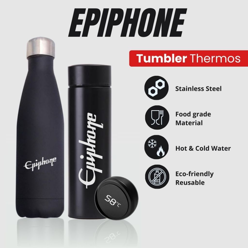 EPIPHONE - TUMBLER TERMOS CUSTOM DESAIN LOGO EPIPHONE