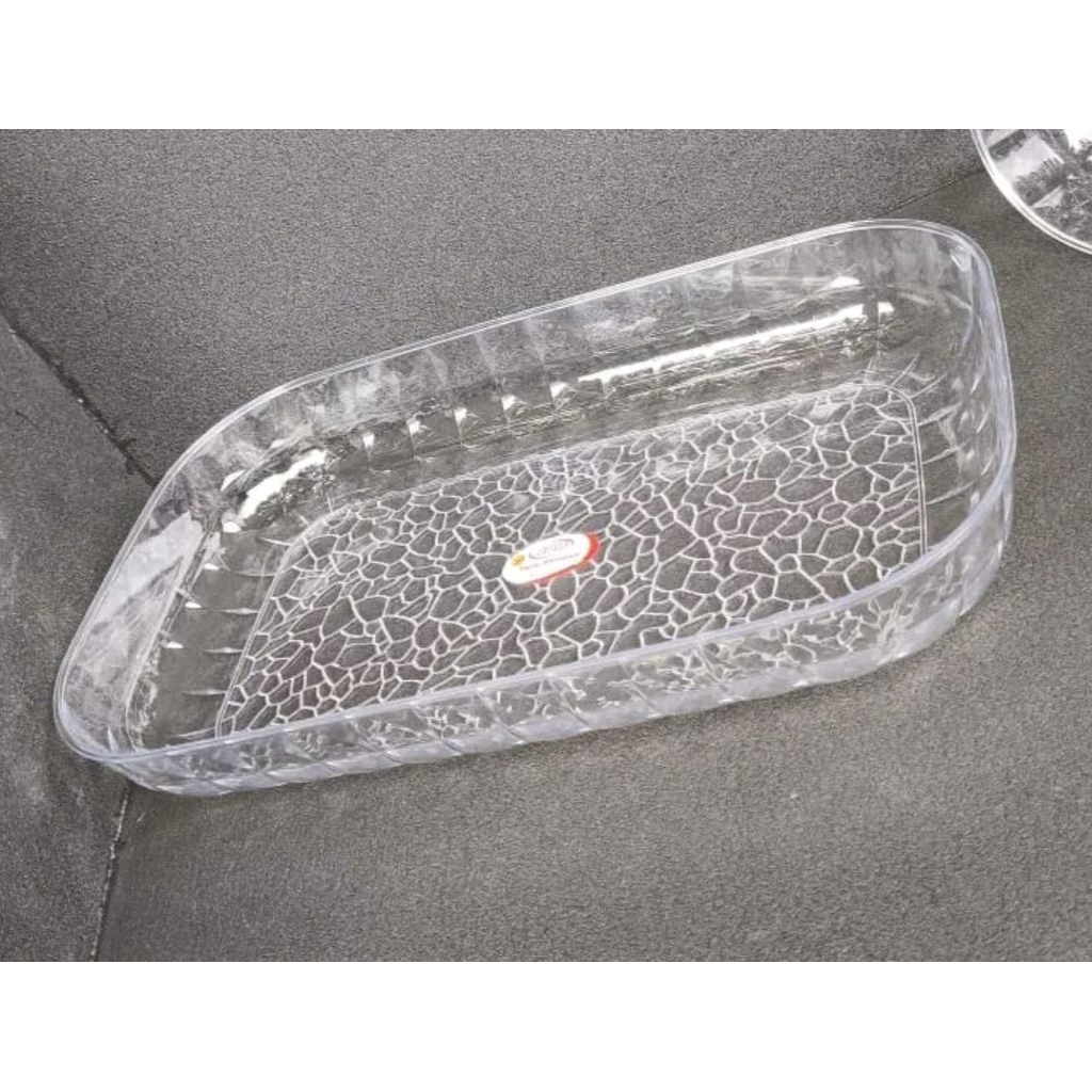 Nampan bening anti pecah/ nampan akrilik/baki plastik/nampan serbaguna / perabotan dapur/ dapur
