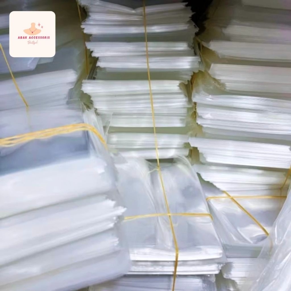 [ 1 Kg ] Plastik Opp - Plastik Kaca Bening Tanpa Lem Bahan Plastik Tebal/ Plastik Packing