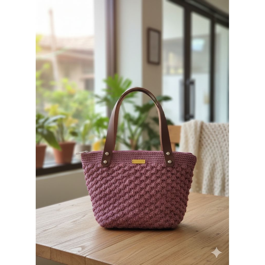 TAS RAJUT TALI KULIT