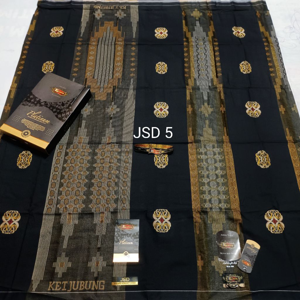 Sarung Ketjubung platinum Ketjubung songket Ketjubung full songket Ketjubung hitam