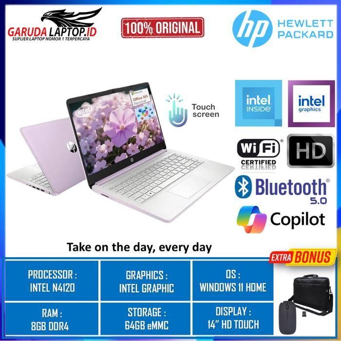 Laptop HP STREAM 14 INTEL N4120 RAM 4GB 64GB eMMC Windows 11 Original